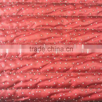 fashion embroidery quilting fabric for jacket/garment/clothing