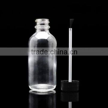 Clear 120 ml Boston Bottle With Brush Cap photo-3