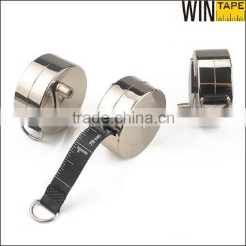Hand Cranking Handle Metal Case 2Meter Printable Tape Measure Round With You Logo photo-3
