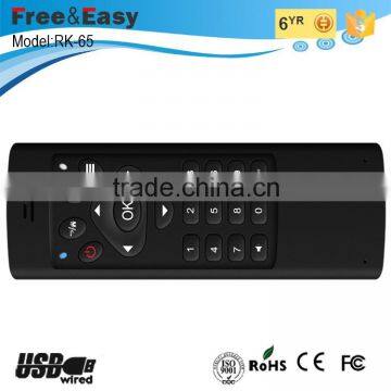 6 Gyroscope Remote Controller Wireless Air Mouse With QWERTY Keyboard photo-4