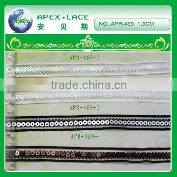 APR469 fashion sequin voile braid trim underwear and underpants braids