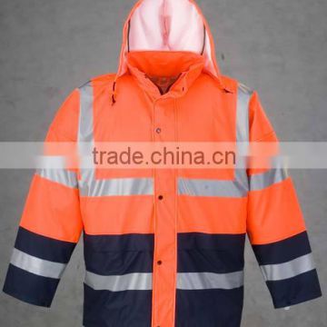 HI VIS REFLECTIVE SAFETY PU JACKET