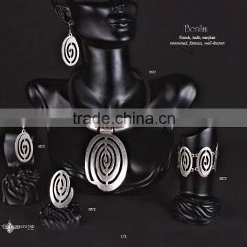 Ring Earring Bracelet Necklace Hellenic Turkish Ottoman Antique Ethnic Jewelery Set Made in Istanbul