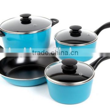 non-stick cookware set 7pcs pans for induction cooker