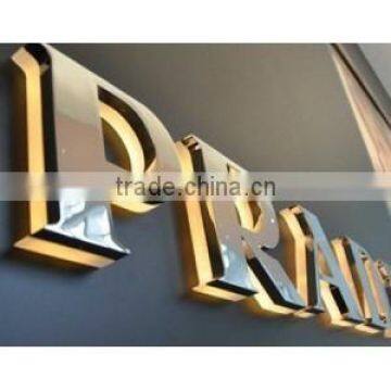 3d Stainless Steel Logo Aluminum Edged Led Lighted Letters