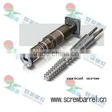 conical twin screw barrel for extruder machine