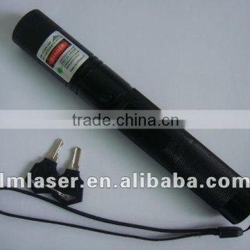 200mw protable green laser pointer with star cap/focusable green laser torch+lock burn match +free shipping