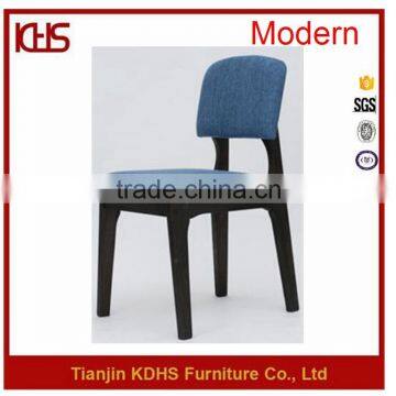 Modern Cute Comfortable Cloth Covered Upholstered Black Leg Leisure Chair