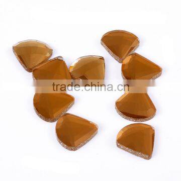 13 * 18 mm fan glass flat stone diy accessories material,special-shaped diamond