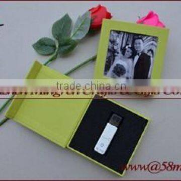 Wedding Fabric USB Flash Gift Storage Packaging Box