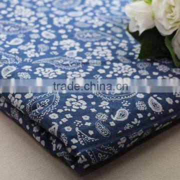 polyester cotton pigment printing denim fabric prices denim shirting fabric printed denim fabric