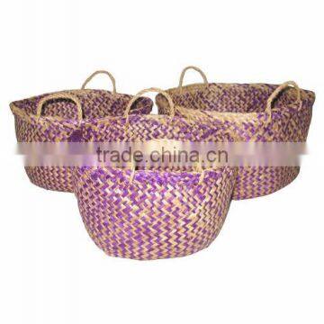 2015 New Product Seagrass Basket For Home Decoration And Furniture