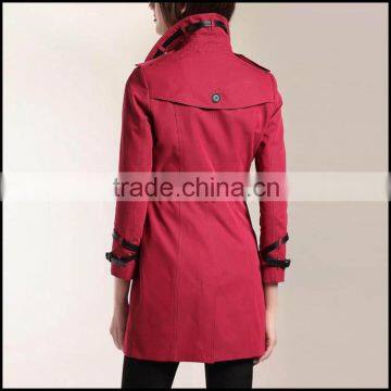 2016 Latest Coat Designs for Women and Women's Long Coat Made in China Guangzhou photo-3