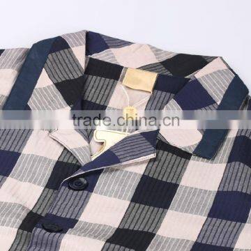 Comfortable Mens Long Sleeve Cotton Night Suit for Autumn