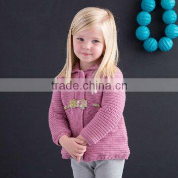 DB1620 dave bella 2014 winter girls sweater infant clothes children cardigan kids children sweater clothes baby cardigan