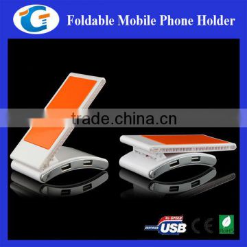 Anti-slip USB Mobile Phone Holder, Foldable Mobile Phone Stand