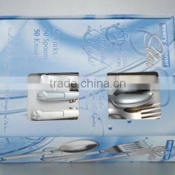 hot selling 2015 Disposable PS plastc cutlery sets spoon fork and knife