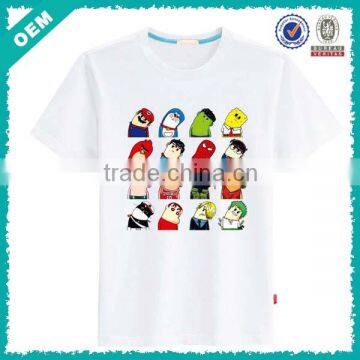 hotsale good quality men round neck t shirt with chest printing OEM service