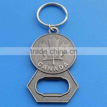 Canada maple souvenir metal gift antique bottle opener keyring