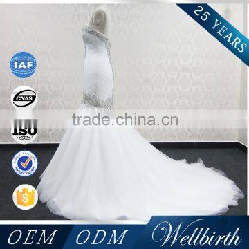 Simple Sex Crystal Wedding Dress 2016 photo-4