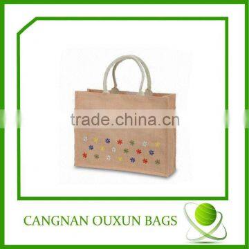 fashion plain jute bag