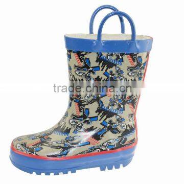 Sports pattern fashion rain boots kids,rain boots manufacturer