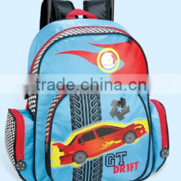 PVC car shaped children trolley bag for kid