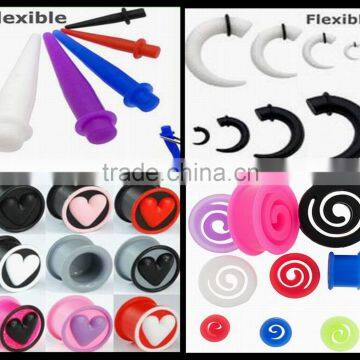 Fashion Jewelry Silicone Ear Taper