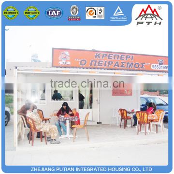 High quality temporary customized container coffee shop