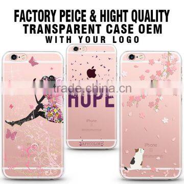 hot for girls pink transparent mobile covers for iphone 6 case cover 6s for samsung galaxy note 2 case note 3 galaxy s7 case                        
                                                Quality Choice