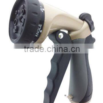 7 Patterns Front Trigger Metal Garden Hose Ergonomic Grip