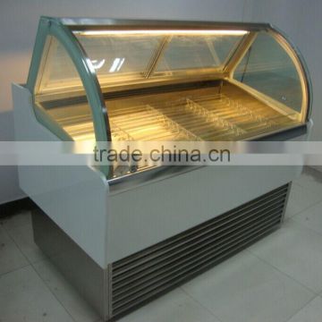 Italian ice showcase refrigerator equipment machine for popsicle