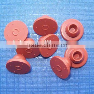 Red 20mm antibiotics butyl rubber stopper