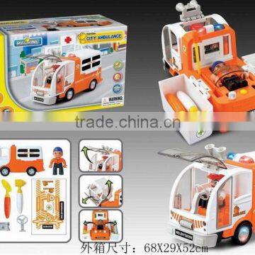 Electric universal an ambulance vehicle pretend toy children first learning