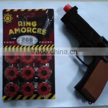 8Shots Pistol Die cast gun ring caps fireworks