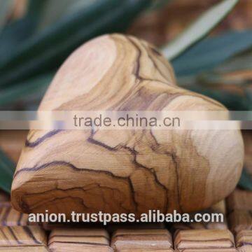 Olive Wood Carved Heart Medium Size