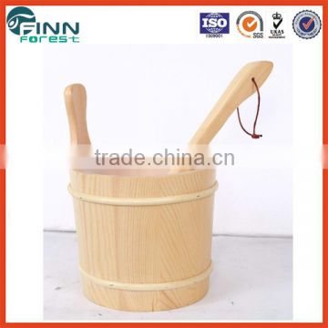 wooden sauna spa bucket for sauna spa bath