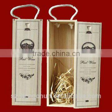 Single bottle High-class customized wooden Sweet-White Wine Box