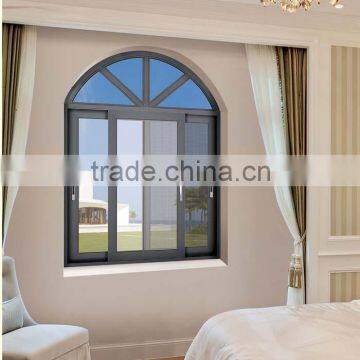 Arch design aluminium casement window