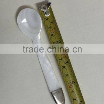 Caviar spoon - silver end