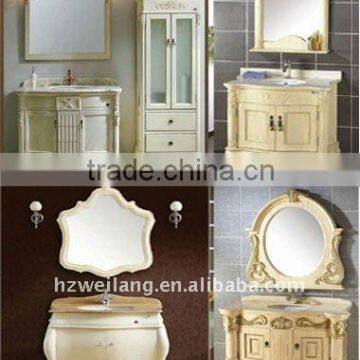 European style hot sell Solid Wood Bathroom Vanity