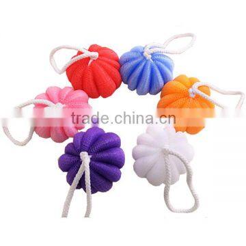 2014 Best-selling baby shower sponge,shower puff mesh sponge