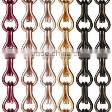 Green Color Aluminum Chain Link Curtain for Wall Decoration photo-2