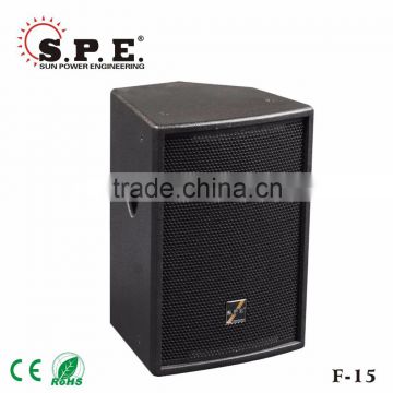 Outdoor professional 15inch 300W passive full range karaoke loudspeaker martin audio full range speaker portable