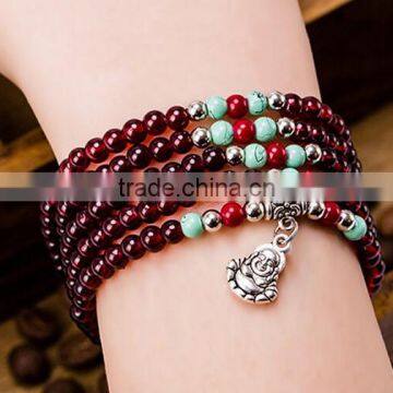 Chinese Natural products Multilayer beads Prayer beads luck glass bead bracelet