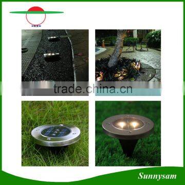 Solar Powered 3Led Waterproof Buried Light Solar Outdoor Lighting Decorative Garden Meadow Solar Lights