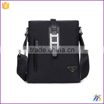 Fashion men leather sling bags business notebook leather briefcase bag