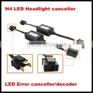 H4 High/Low Beam LED Headlight Warning Error Free Canbus Canceller Decoder Anti-Hyper Flashing Blinking H4 LED Headlight Decoder