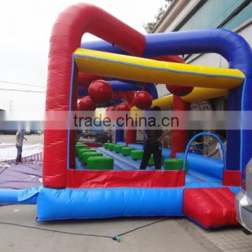 2016 hot funny inflatable wipeout games