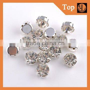 Silver plating crystal rhinestone claw sew on rhinestone claw setting crystals